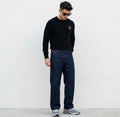 Polo noir manches longues